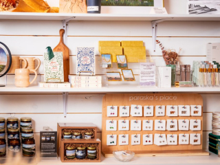 Local Artisan Gifts & Handmade Jewelry | Founders’ Food Hall & Market PEI Handcrafted jewelry, books, candles, and local artisan gifts on display at Founders’ Food Hall & Market in Charlottetown.